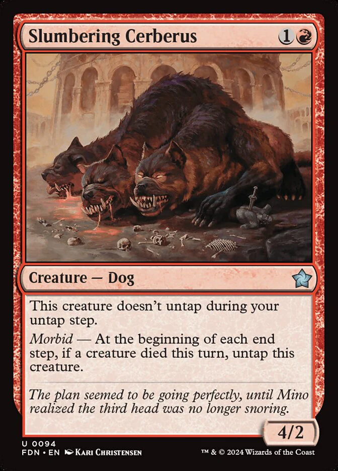 Slumbering Cerberus - [Foil] Foundations (FDN)
