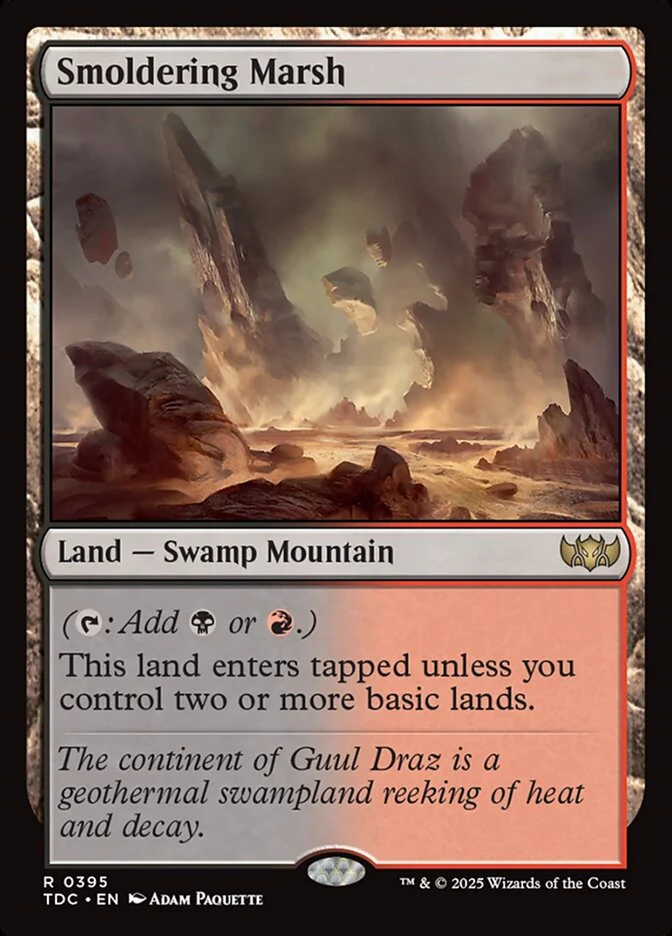 Smoldering Marsh - Tarkir: Dragonstorm Commander (TDC)