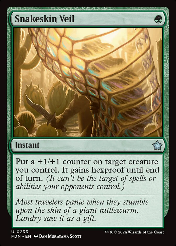 Snakeskin Veil - [Foil] Foundations (FDN)