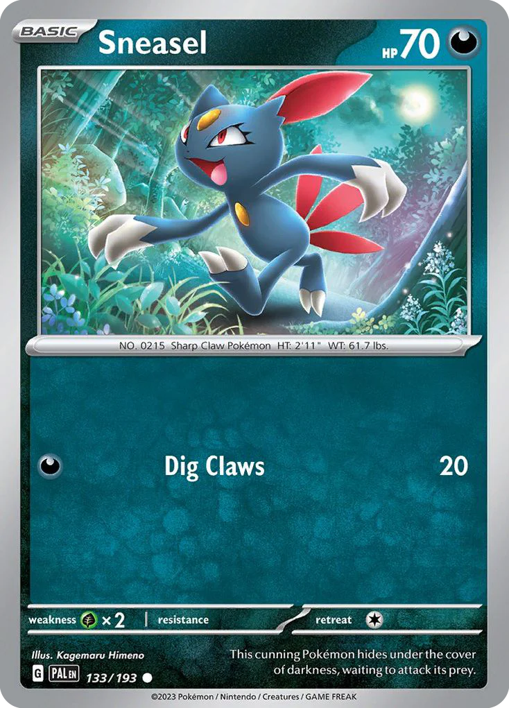 Sneasel (133/193) - Paldea Evolved (PAL)
