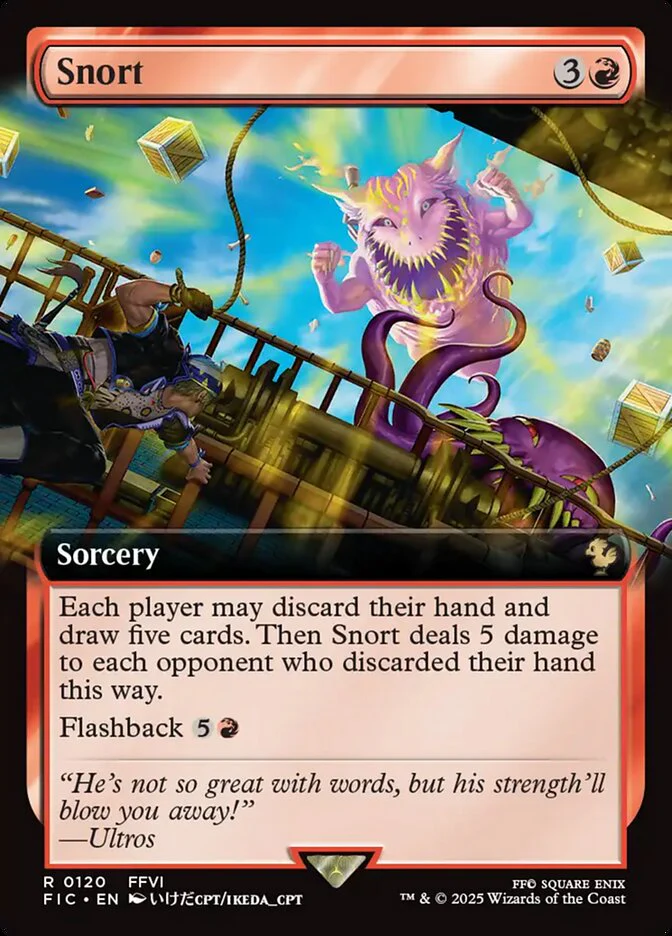 Snort (120) - [Foil, Extended Art] Final Fantasy Commander (FIC)