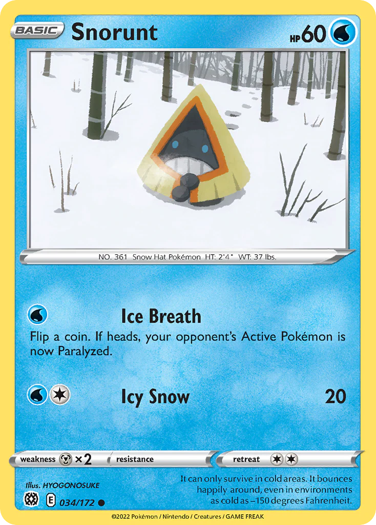 Snorunt (34/172) - [Reverse Holo] Brilliant Stars (BRS)