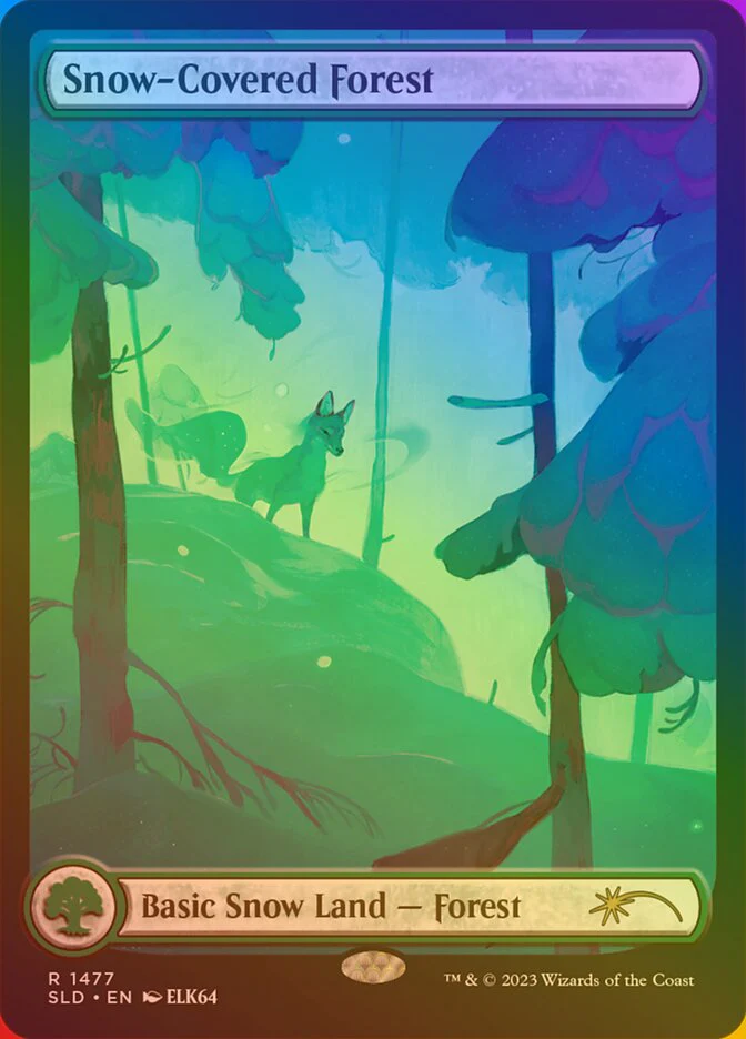 Snow-Covered Forest (1477‚òÖ) - [Foil, Full Art] Secret Lair Drop (SLD)