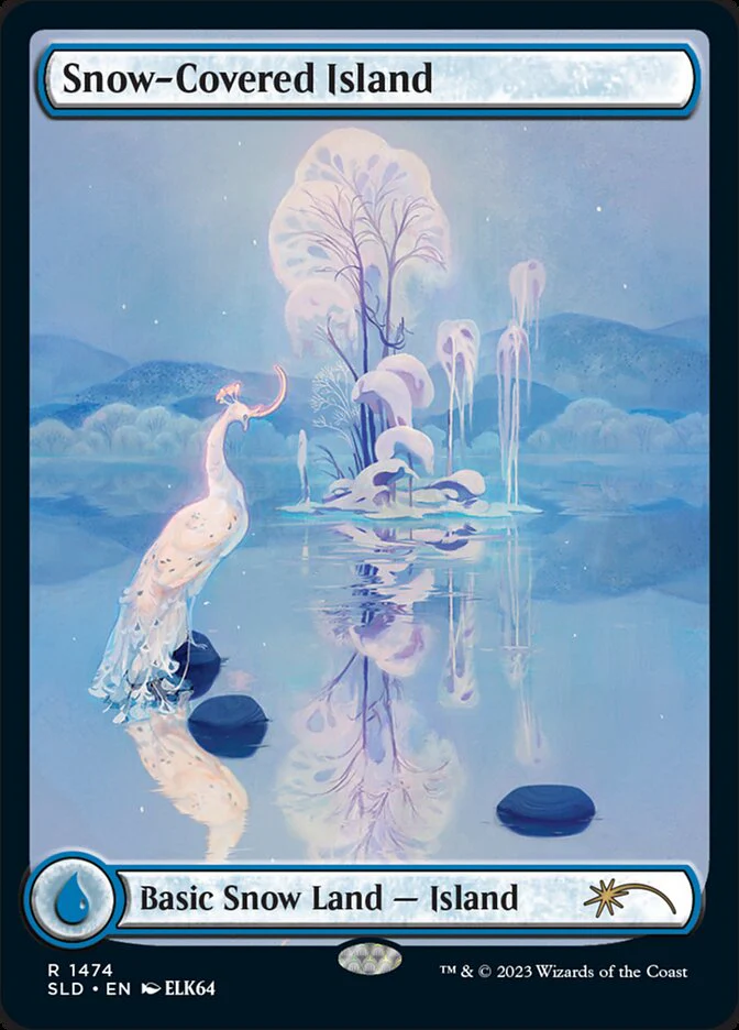 Snow-Covered Island (1474) - [Full Art] Secret Lair Drop (SLD)