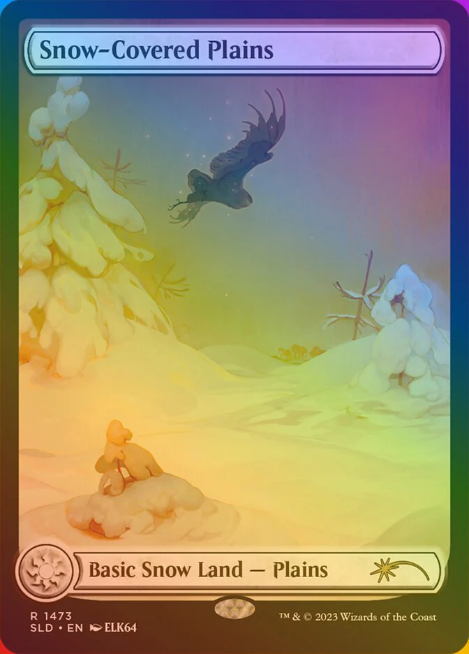 Snow-Covered Plains (1473‚òÖ) - [Foil, Full Art] Secret Lair Drop (SLD)