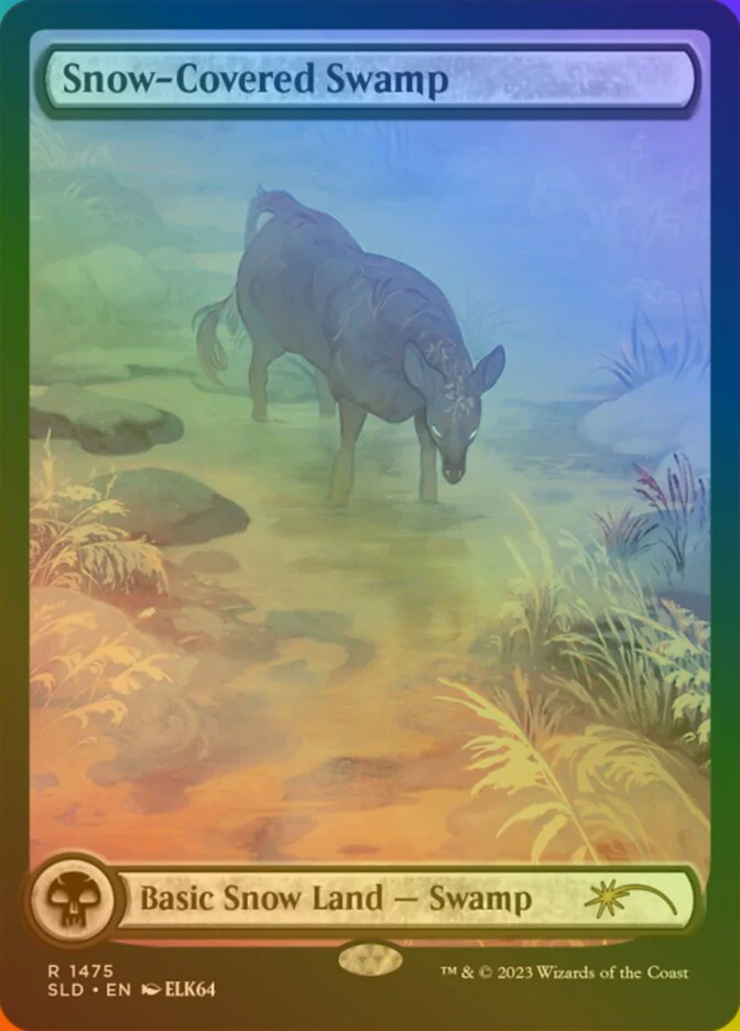 Snow-Covered Swamp (1475‚òÖ) - [Foil, Full Art] Secret Lair Drop (SLD)