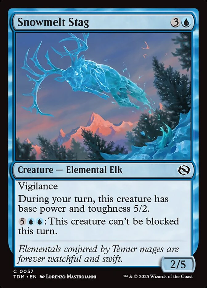 Snowmelt Stag (57) - [Foil] Tarkir: Dragonstorm (TDM)