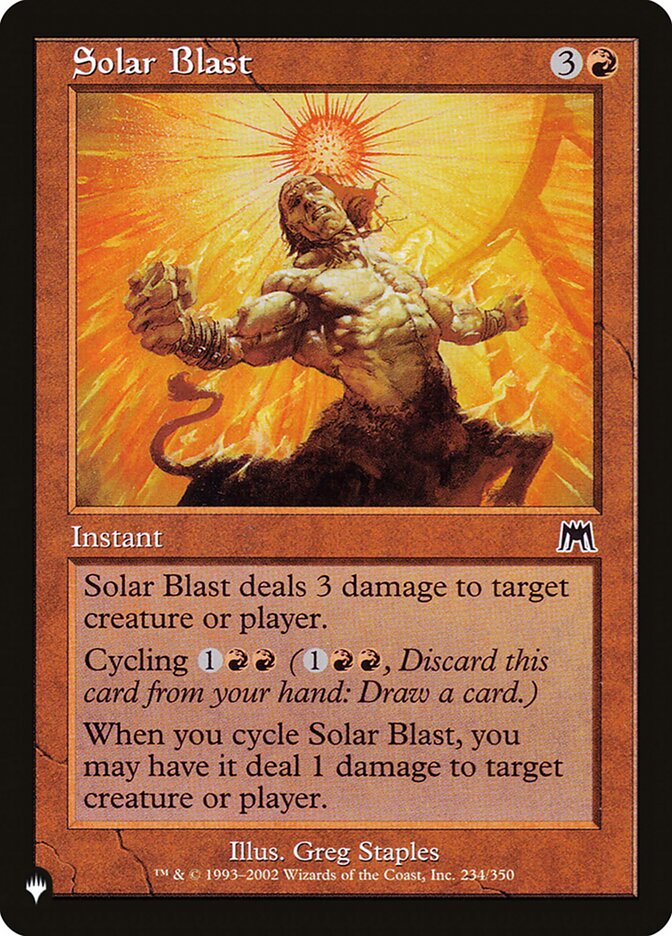 Solar Blast - The List (PLST)