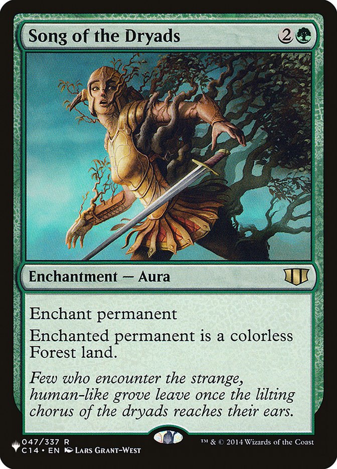 Song of the Dryads - The List (PLST)