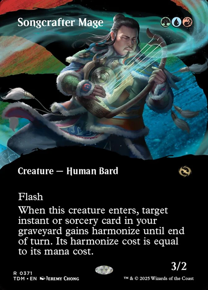 Songcrafter Mage (371) - [Foil, Showcase] Tarkir: Dragonstorm (TDM)