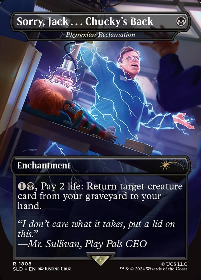 Sorry, Jack . . . Chucky's Back - Phyrexian Reclamation - [Foil, Borderless] Secret Lair Drop (SLD)