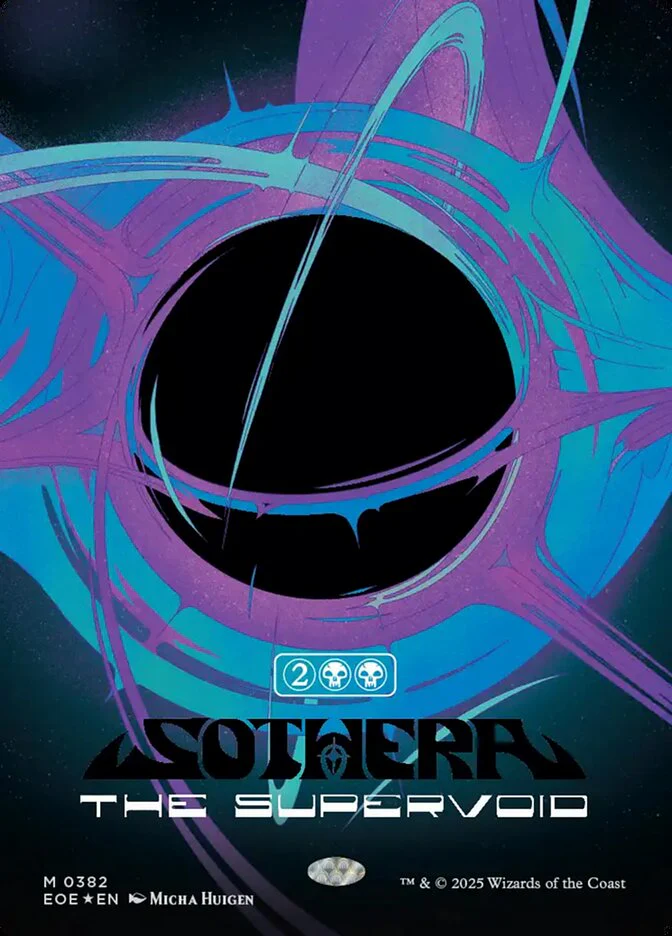 Sothera, the Supervoid (382) - [Foil, Borderless] Edge of Eternities (EOE)