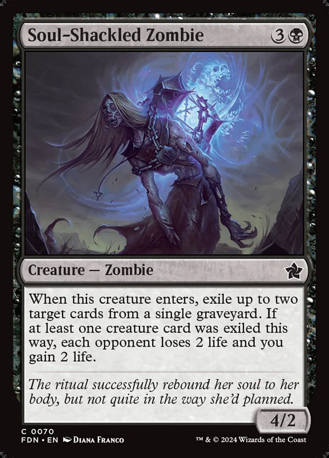 Soul-Shackled Zombie - [Foil] Foundations (FDN)