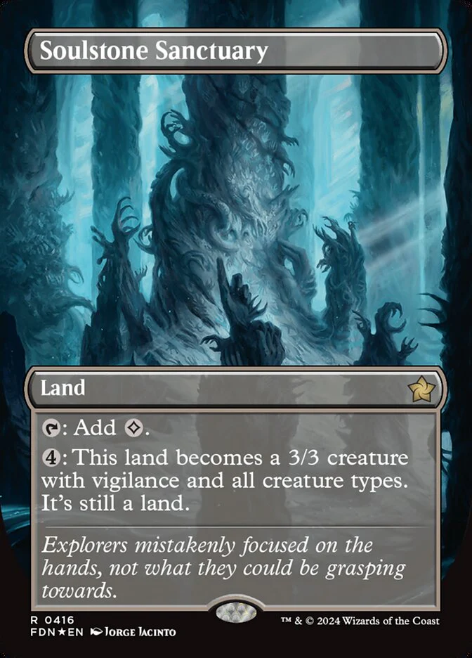 Soulstone Sanctuary - [Mana Foil, Borderless] Foundations (FDN)