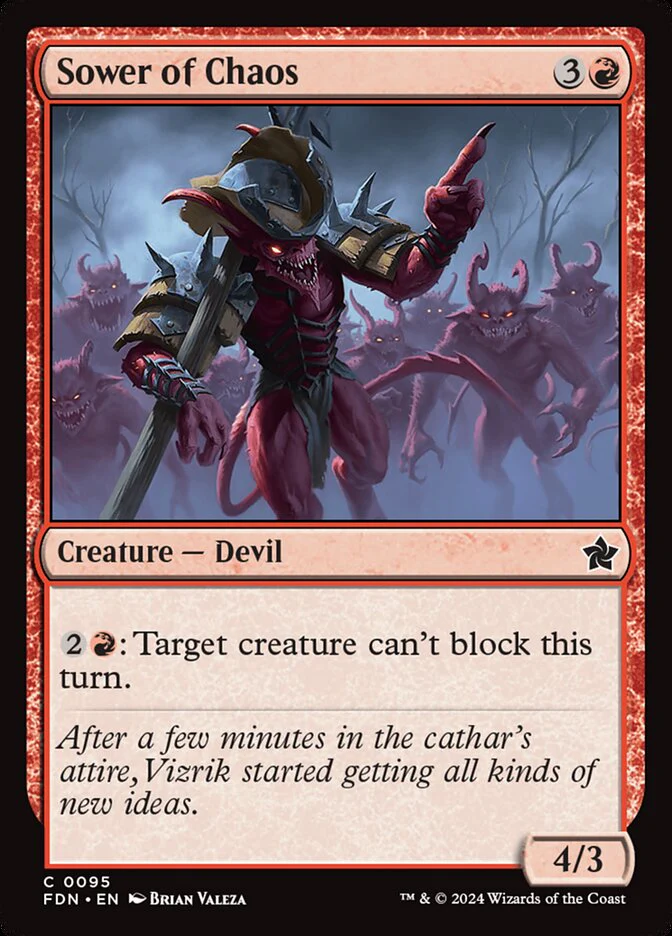 Sower of Chaos - [Foil] Foundations (FDN)