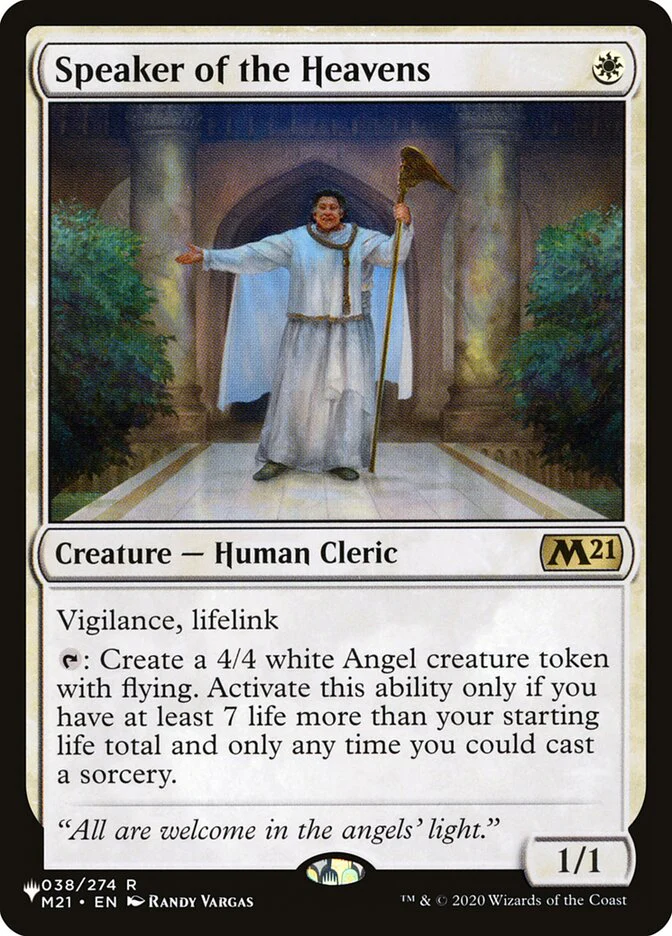Speaker of the Heavens - The List (PLST)