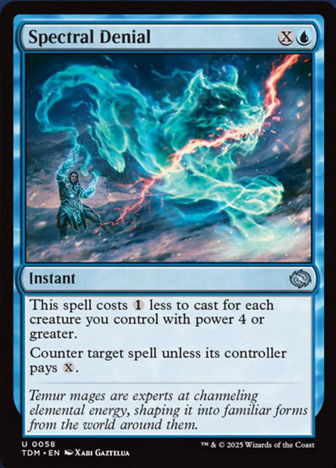 Spectral Denial (58) - [Foil] Tarkir: Dragonstorm (TDM)