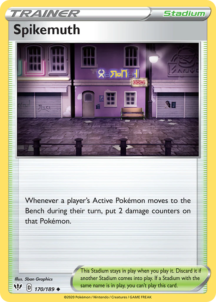 Spikemuth (170/189) - [Reverse Holo] Darkness Ablaze (DAA)