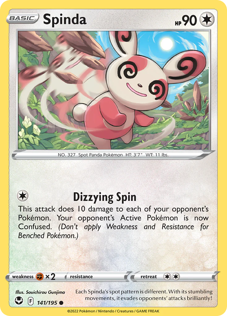 Spinda (141/195) - [Reverse Holo] Silver Tempest (SIT)