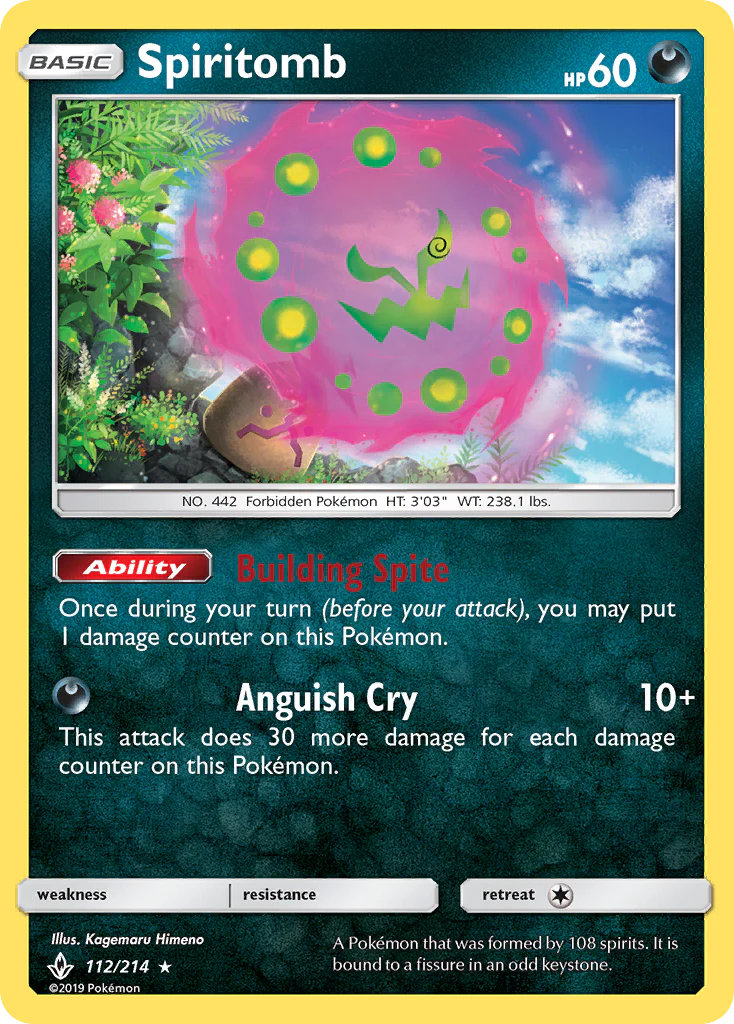Spiritomb (112/214) - [Reverse Holo] Unbroken Bonds (UNB)