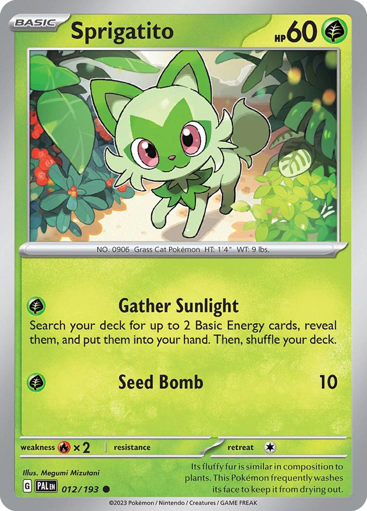 Sprigatito (12/193) - [Reverse Holo] Paldea Evolved (PAL)