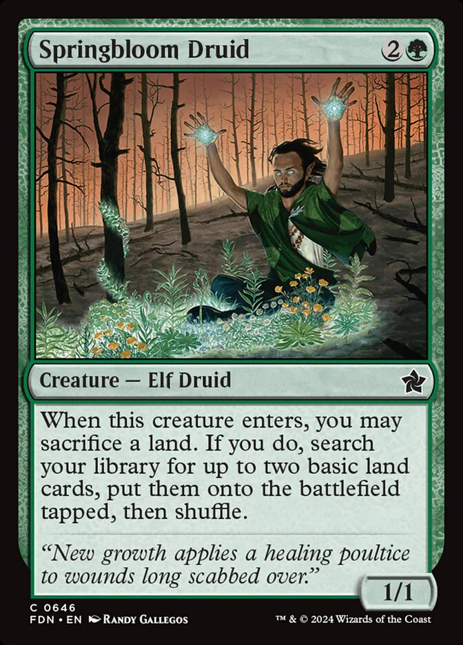 Springbloom Druid - Foundations (FDN)