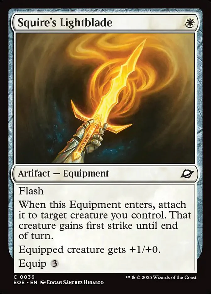 Squire's Lightblade (36) - [Foil] Edge of Eternities (EOE)