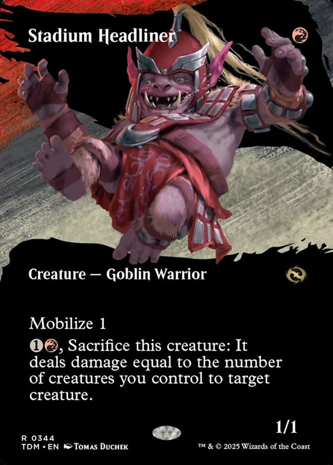 Stadium Headliner (344) - [Foil, Showcase] Tarkir: Dragonstorm (TDM)