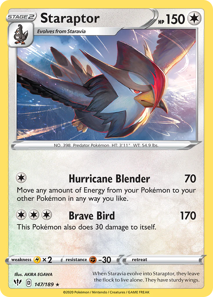 Staraptor (147/189) - Darkness Ablaze (DAA)
