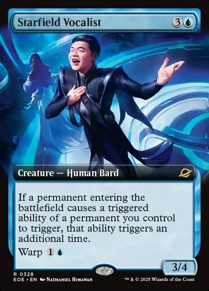 Starfield Vocalist (328) - [Foil, Extended Art] Edge of Eternities (EOE)