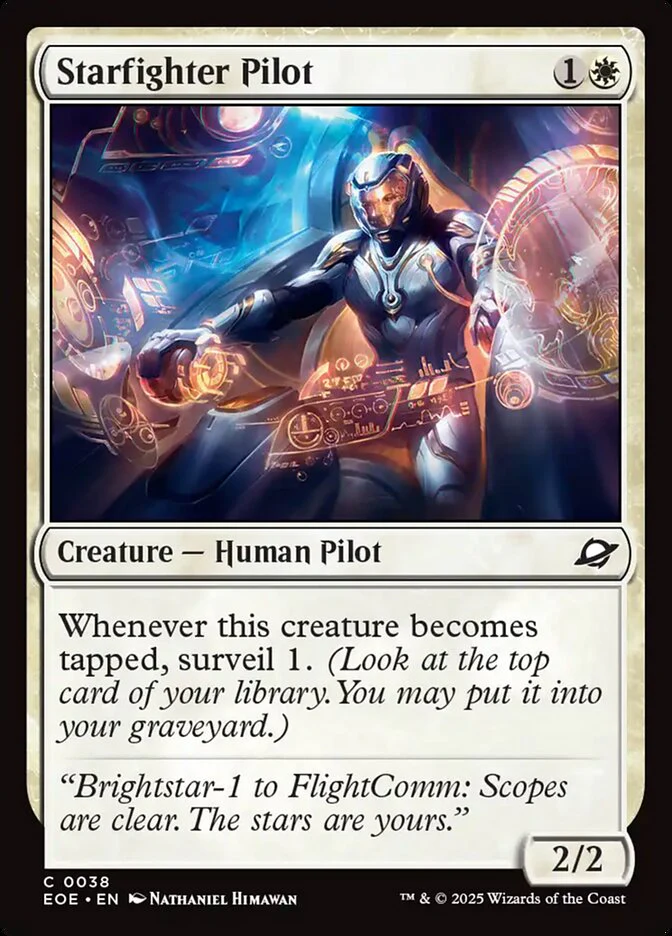 Starfighter Pilot (38) - [Foil] Edge of Eternities (EOE)