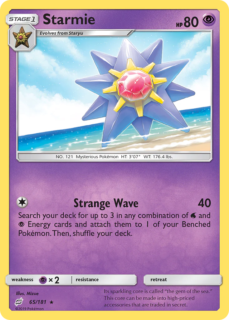 Starmie (65/181) - [Reverse Holo] Team Up (TEU)