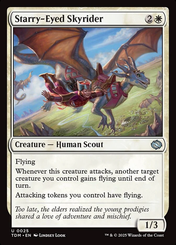 Starry-Eyed Skyrider (25) - [Foil] Tarkir: Dragonstorm (TDM)