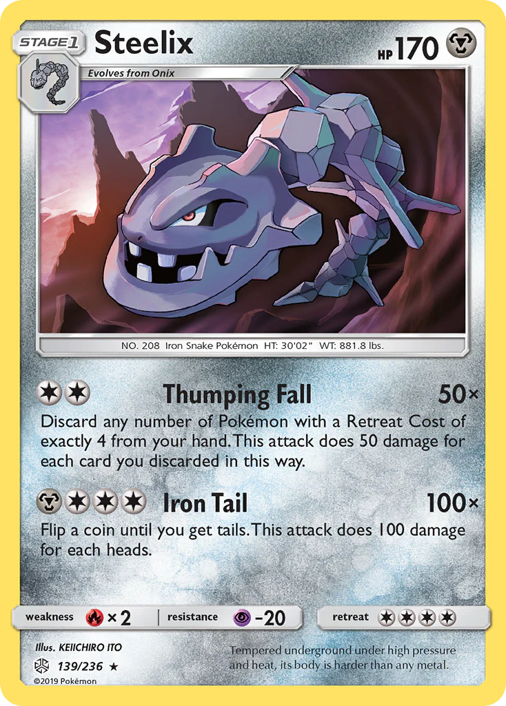 Steelix (139/236) - [Holo Foil] Cosmic Eclipse (CEC)