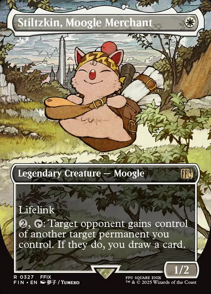 Stiltzkin, Moogle Merchant (327) - [Foil, Borderless] Final Fantasy (FIN)