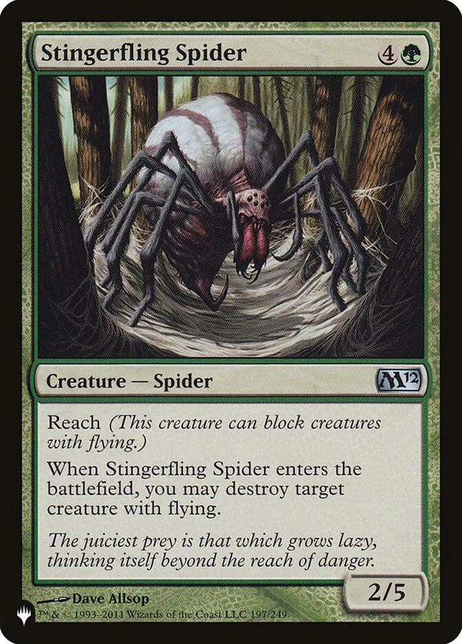 Stingerfling Spider - The List (PLST)
