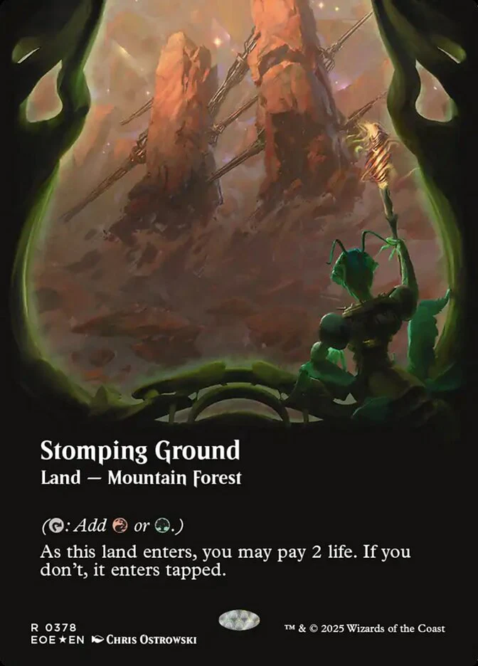 Stomping Ground (378) - [Galaxy Foil, Extended Art] Edge of Eternities (EOE)