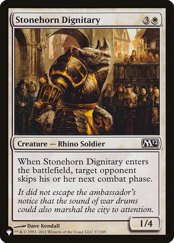 Stonehorn Dignitary - The List (PLST)