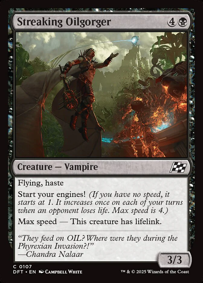 Streaking Oilgorger - [Foil] Aetherdrift (DFT)