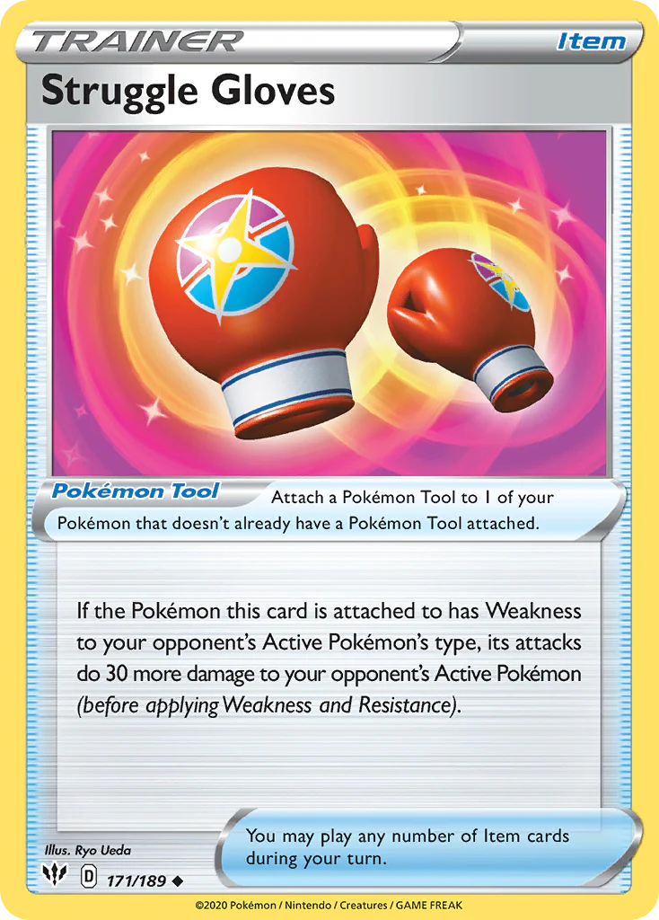 Struggle Gloves (171/189) - [Reverse Holo] Darkness Ablaze (DAA)