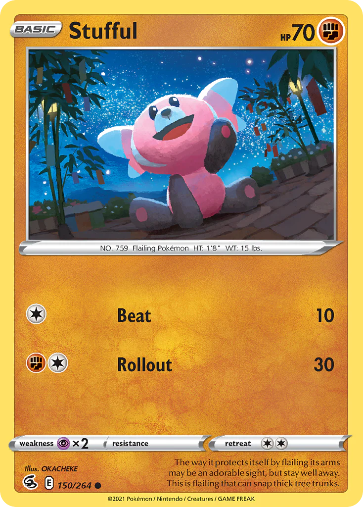 Stufful (150/264) - [Reverse Holo] Fusion Strike (FST)