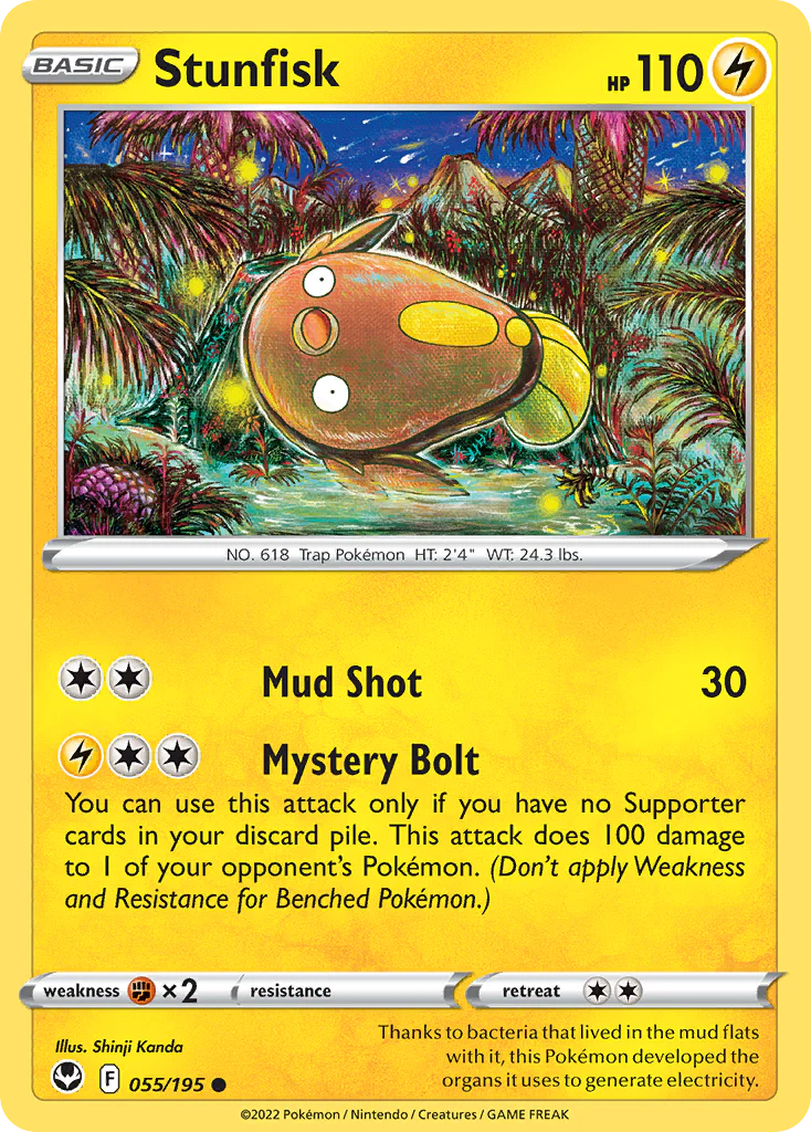 Stunfisk (55/195) - Silver Tempest (SIT)