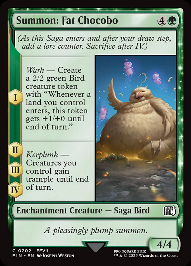Summon: Fat Chocobo (202) - [Foil] Final Fantasy (FIN)