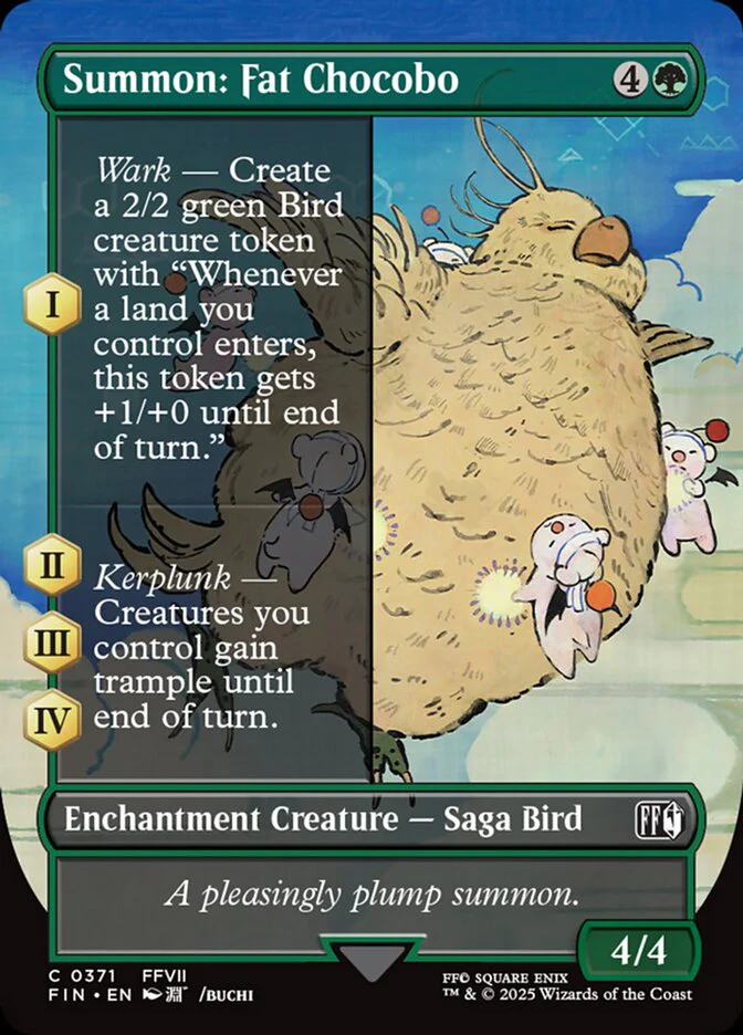 Summon: Fat Chocobo (371) - [Borderless] Final Fantasy (FIN)