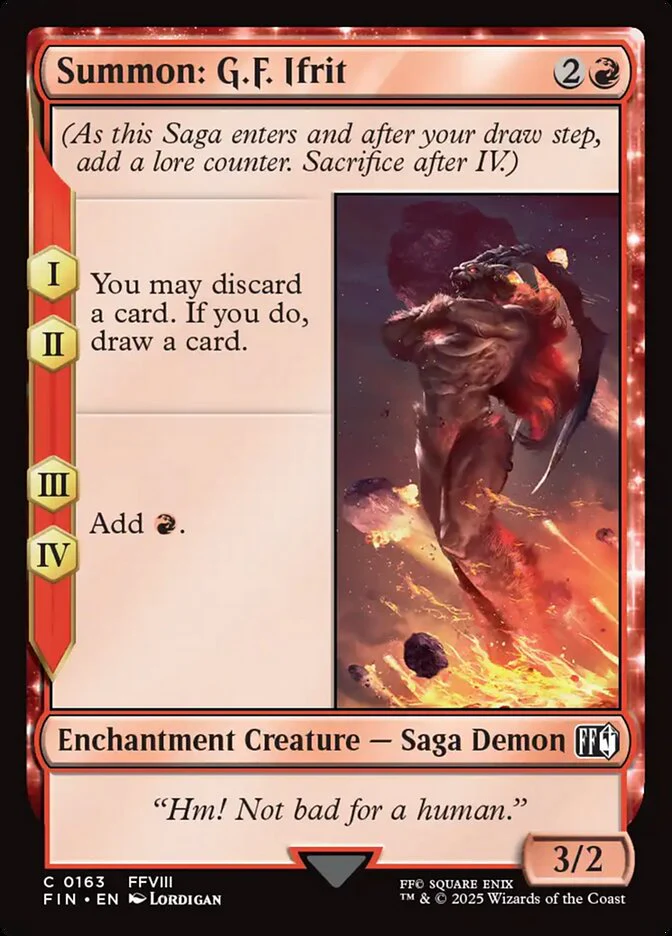 Summon: G.F. Ifrit (163) - [Foil] Final Fantasy (FIN)