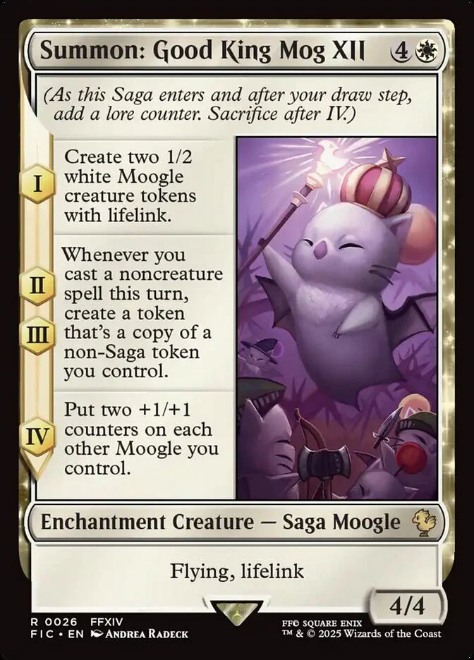 Summon: Good King Mog XII (26) - [Surge Foil] Final Fantasy Commander (FIC)
