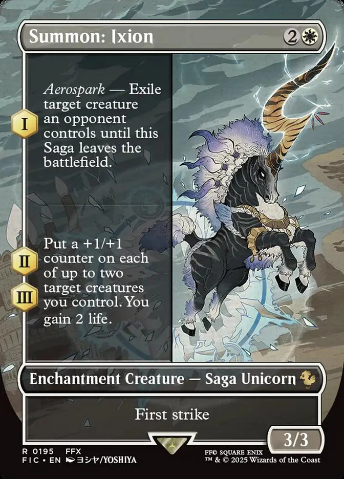 Summon: Ixion (195) - [Foil, Borderless] Final Fantasy Commander (FIC)