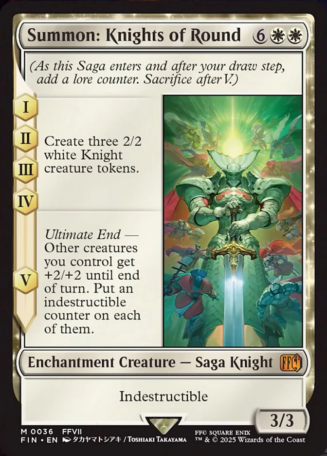 Summon: Knights of Round (36) - [Foil] Final Fantasy (FIN)