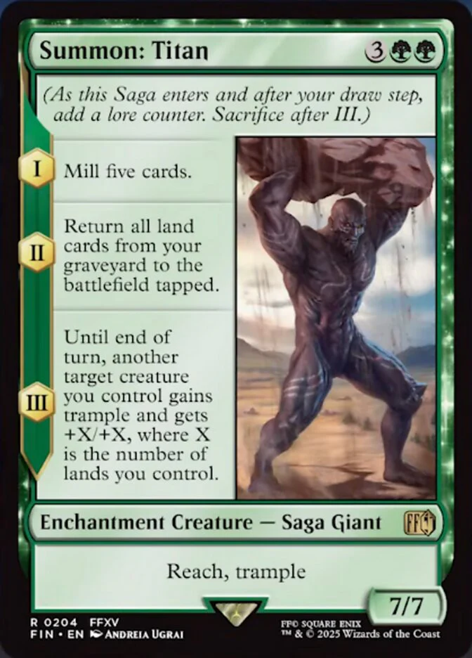Summon: Titan (204) - [Foil] Final Fantasy (FIN)