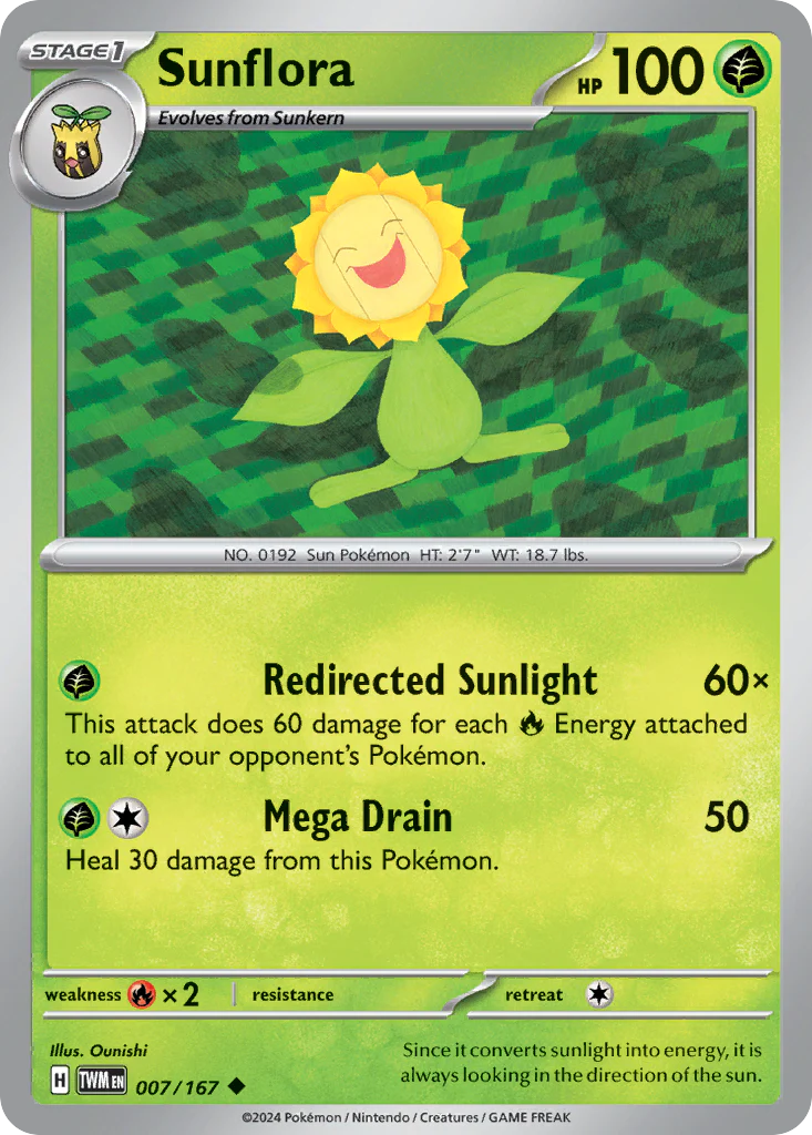 Sunflora (7/167) - Twilight Masquerade (TWM)